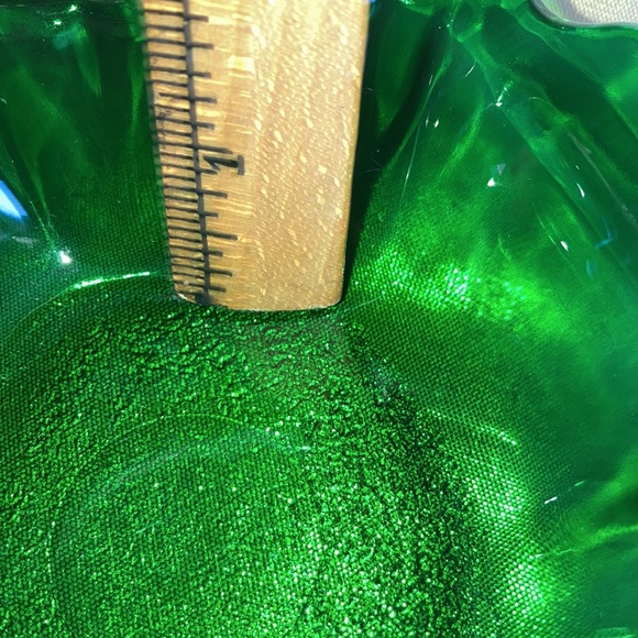 Vtg. green rd/swirl design bowl & leaf shaped bowl. Size in pics. $18 - Picture 6 of 8